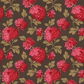 Textures   -   MATERIALS   -   WALLPAPER   -   Floral  - Floral wallpaper texture seamless 10985 (seamless)