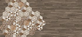 Textures   -   ARCHITECTURE   -   TILES INTERIOR   -  Hexagonal mixed - Hexagonal tile texture seamless 16867