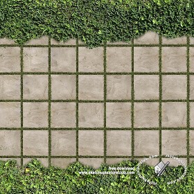 Textures   -   ARCHITECTURE   -   PAVING OUTDOOR   -   Parks Paving  - Park concrete paving texture seamless 18663 (seamless)