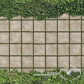 Textures   -   ARCHITECTURE   -   PAVING OUTDOOR   -  Parks Paving - Park concrete paving texture seamless 18663