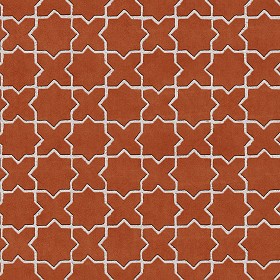 Textures   -   ARCHITECTURE   -   PAVING OUTDOOR   -   Terracotta   -  Blocks mixed - Paving cotto mixed size texture seamless 06569