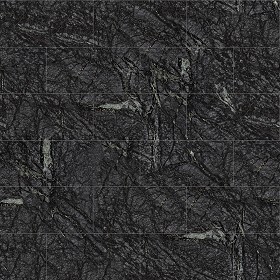Textures   -   ARCHITECTURE   -   TILES INTERIOR   -   Marble tiles   -  Black - Soapstone black marble tile texture seamless 14113
