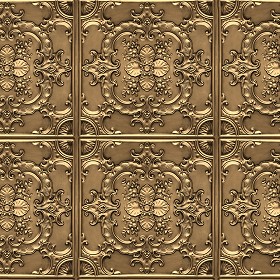 Textures   -   MATERIALS   -   METALS   -  Panels - Bronze metal panel texture seamless 10394