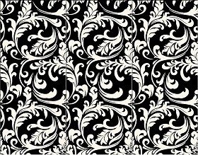 Textures   -   ARCHITECTURE   -   TILES INTERIOR   -   Coordinated themes  - Ceramic cream black damask coordinated colors tiles texture seamless 13897 (seamless)