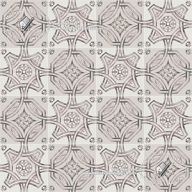 Textures   -   ARCHITECTURE   -   TILES INTERIOR   -   Ornate tiles   -   Geometric patterns  - Ceramic floor tile geometric patterns texture seamless 18852 (seamless)