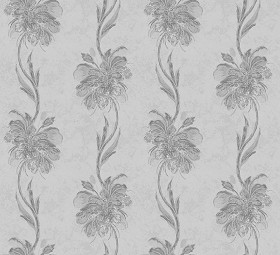 Textures   -   MATERIALS   -   WALLPAPER   -   Parato Italy   -   Anthea  - Flower wallpaper anthea by parato texture seamless 11217 - Specular