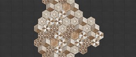 Textures   -   ARCHITECTURE   -   TILES INTERIOR   -  Hexagonal mixed - Hexagonal tile texture seamless 16868