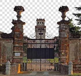 Textures   -   ARCHITECTURE   -   BUILDINGS   -   Gates  - Old metal entrance gate texture 18569