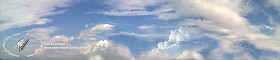 Textures   -   BACKGROUNDS &amp; LANDSCAPES   -   SKY &amp; CLOUDS  - Panoramic sky with clouds background 17781