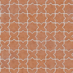 Textures   -   ARCHITECTURE   -   PAVING OUTDOOR   -   Terracotta   -  Blocks mixed - Paving cotto mixed size texture seamless 06570