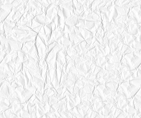 Textures   -   MATERIALS   -  PAPER - White crumpled paper texture seamless 10826