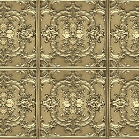 Textures   -   MATERIALS   -   METALS   -   Panels  - Brass metal panel texture seamless 10395 (seamless)