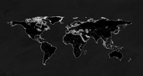 Textures   -   ARCHITECTURE   -   DECORATIVE PANELS   -   World maps   -  Chalkboard maps - Chalkboard interior decorative world map 03094