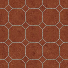 Textures   -   ARCHITECTURE   -   PAVING OUTDOOR   -   Terracotta   -   Blocks regular  - Cotto paving outdoor regular blocks texture seamless 06642 (seamless)