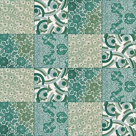 Textures   -   ARCHITECTURE   -   TILES INTERIOR   -   Ornate tiles   -  Patchwork - Patchwork tile texture seamless 16592