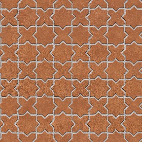 Textures   -   ARCHITECTURE   -   PAVING OUTDOOR   -   Terracotta   -   Blocks mixed  - Paving cotto mixed size texture seamless 06571 (seamless)