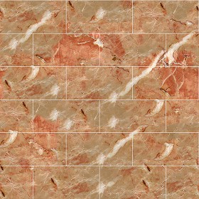 Textures   -   ARCHITECTURE   -   TILES INTERIOR   -   Marble tiles   -  Pink - Pink breccia floor marble tile texture seamless 14508