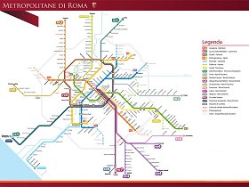 Textures   -   ARCHITECTURE   -   DECORATIVE PANELS   -   World maps   -  Metr&#242; maps - Rome metro map 03131