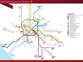 Textures   -   ARCHITECTURE   -   DECORATIVE PANELS   -   World maps   -   Metr&#242; maps  - Rome metro map 03131