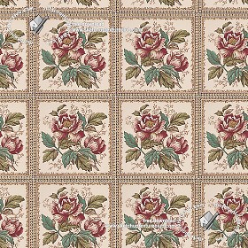 Textures   -   ARCHITECTURE   -   TILES INTERIOR   -   Ornate tiles   -   Floral tiles  - Ceramic floral tiles texture seamless 19167 (seamless)