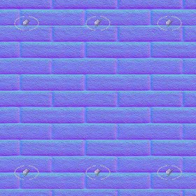 Textures   -   ARCHITECTURE   -   WALLS TILE OUTSIDE  - Dark clay tile wall cladding texture seamless 21293 - Normal