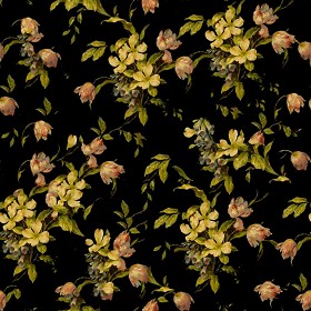 Textures   -   MATERIALS   -   WALLPAPER   -   Floral  - Floral wallpaper texture seamless 10988 (seamless)