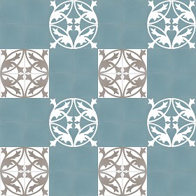 Textures   -   ARCHITECTURE   -   TILES INTERIOR   -   Cement - Encaustic   -   Encaustic  - Traditional encaustic cement ornate tile texture seamless 13440 (seamless)