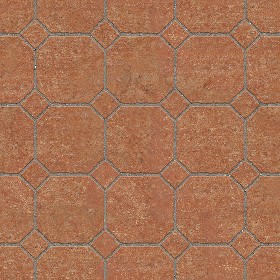 Textures   -   ARCHITECTURE   -   PAVING OUTDOOR   -   Terracotta   -  Blocks regular - Cotto paving outdoor regular blocks texture seamless 06644