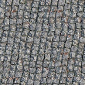 Textures   -   ARCHITECTURE   -   ROADS   -   Paving streets   -  Damaged cobble - Damaged street paving cobblestone texture seamless 07449