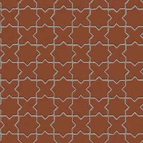 Textures   -   ARCHITECTURE   -   PAVING OUTDOOR   -   Terracotta   -  Blocks mixed - Paving cotto mixed size texture seamless 06573