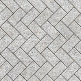 Textures   -   ARCHITECTURE   -   PAVING OUTDOOR   -   Pavers stone   -   Herringbone  - Stone paving outdoor herringbone texture seamless 06514 (seamless)