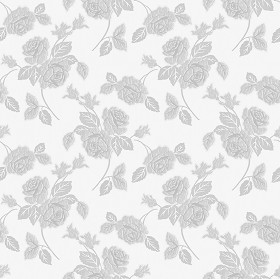 Textures   -   MATERIALS   -   WALLPAPER   -   Parato Italy   -   Nobile  - The rose nobile floral wallpaper by parato texture seamless 11455 - Bump