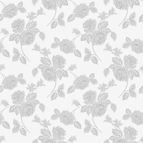 Textures   -   MATERIALS   -   WALLPAPER   -   Parato Italy   -   Nobile  - The rose nobile floral wallpaper by parato texture seamless 11455 - Bump