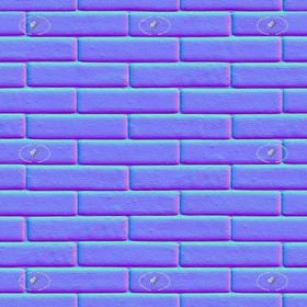Textures   -   ARCHITECTURE   -   WALLS TILE OUTSIDE  - Wall cladding clay tiles texture seamless 21294 - Normal