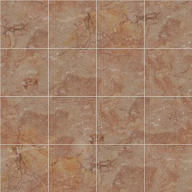 Textures   -   ARCHITECTURE   -   TILES INTERIOR   -   Marble tiles   -   Pink  - Breccia venice pink floor marble tile texture seamless 14511 (seamless)