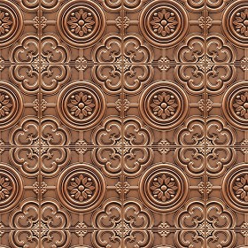 Textures   -   MATERIALS   -   METALS   -   Panels  - Copper metal panel texture seamless 10398 (seamless)