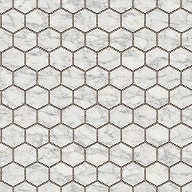 Textures   -   ARCHITECTURE   -   PAVING OUTDOOR   -  Hexagonal - Marble paving outdoor hexagonal texture seamless 05989