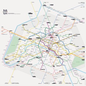 Textures   -   ARCHITECTURE   -   DECORATIVE PANELS   -   World maps   -  Metr&#242; maps - Paris metro map 03134