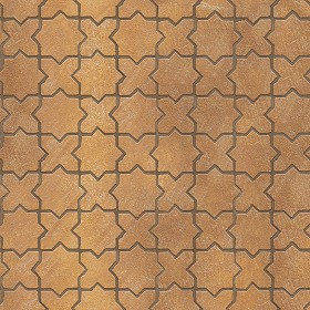 Textures   -   ARCHITECTURE   -   PAVING OUTDOOR   -   Terracotta   -  Blocks mixed - Paving cotto mixed size texture seamless 06574