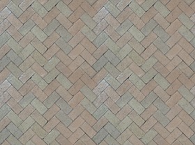 Textures   -   ARCHITECTURE   -   PAVING OUTDOOR   -   Terracotta   -  Herringbone - Cotto paving herringbone outdoor texture seamless 06734
