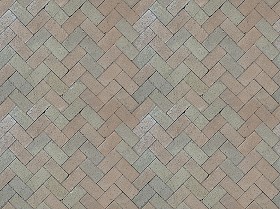 Textures   -   ARCHITECTURE   -   PAVING OUTDOOR   -   Terracotta   -   Herringbone  - Cotto paving herringbone outdoor texture seamless 06734 (seamless)