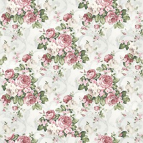 Textures   -   MATERIALS   -   WALLPAPER   -   Floral  - Floral wallpaper texture seamless 10991 (seamless)