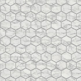 Textures   -   ARCHITECTURE   -   PAVING OUTDOOR   -  Hexagonal - Marble paving outdoor hexagonal texture seamless 05990