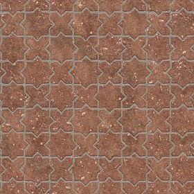 Textures   -   ARCHITECTURE   -   PAVING OUTDOOR   -   Terracotta   -  Blocks mixed - Paving cotto mixed size texture seamless 06575