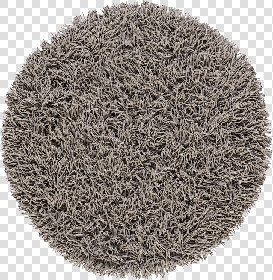 Textures   -   MATERIALS   -   RUGS   -   Round rugs  - Round long pile rug texture 19960