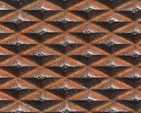 Textures   -   MATERIALS   -   METALS   -  Plates - Rusty iron metal plate texture seamless 10581