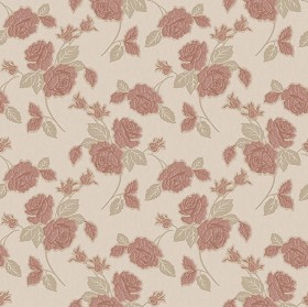 Textures   -   MATERIALS   -   WALLPAPER   -   Parato Italy   -  Nobile - The rose nobile floral wallpaper by parato texture seamless 11457