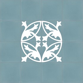 Textures   -   ARCHITECTURE   -   TILES INTERIOR   -   Cement - Encaustic   -  Encaustic - Traditional encaustic cement ornate tile texture seamless 13443