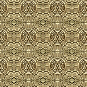 Textures   -   MATERIALS   -   METALS   -   Panels  - Brass metal panel texture seamless 10400 (seamless)