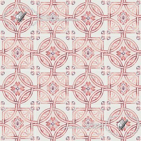 Textures   -   ARCHITECTURE   -   TILES INTERIOR   -   Ornate tiles   -  Geometric patterns - Ceramic floor tile geometric patterns texture seamless 18858